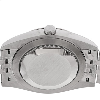 Rolex Stainless Steel 18K White Gold 41mm Oyster Perpetual Datejust Watch White Roman 126334 4 of 5