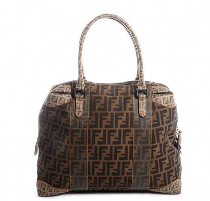 Fendi Zucca Zucchino Spalmati Large B Mix Tote Tobacco 1 of 10