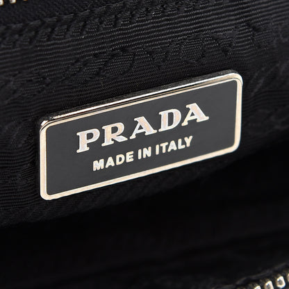 Prada Tessuto Nylon City Calf Satchel Black 9 of 10