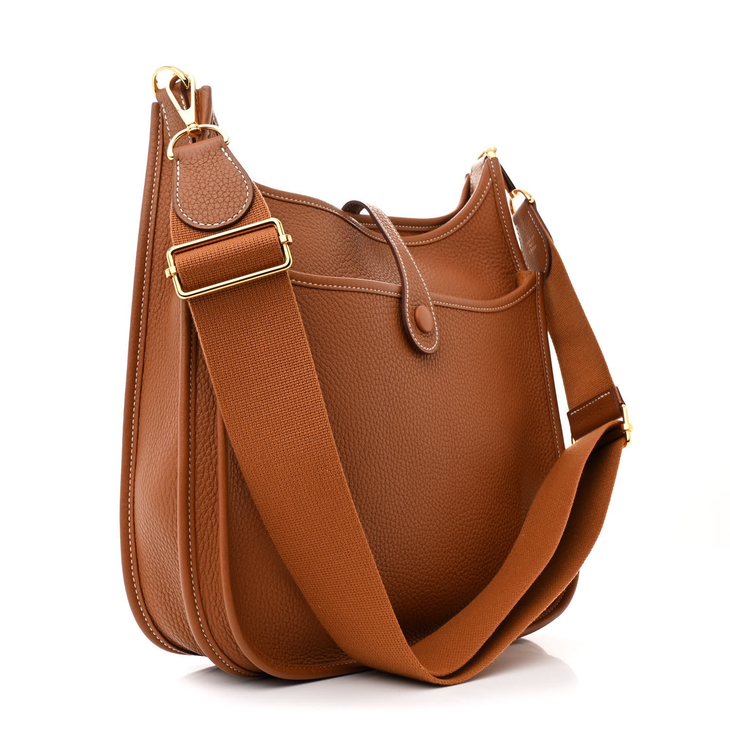 Hermes Taurillon Clemence Evelyne III PM Gold 3 of 11