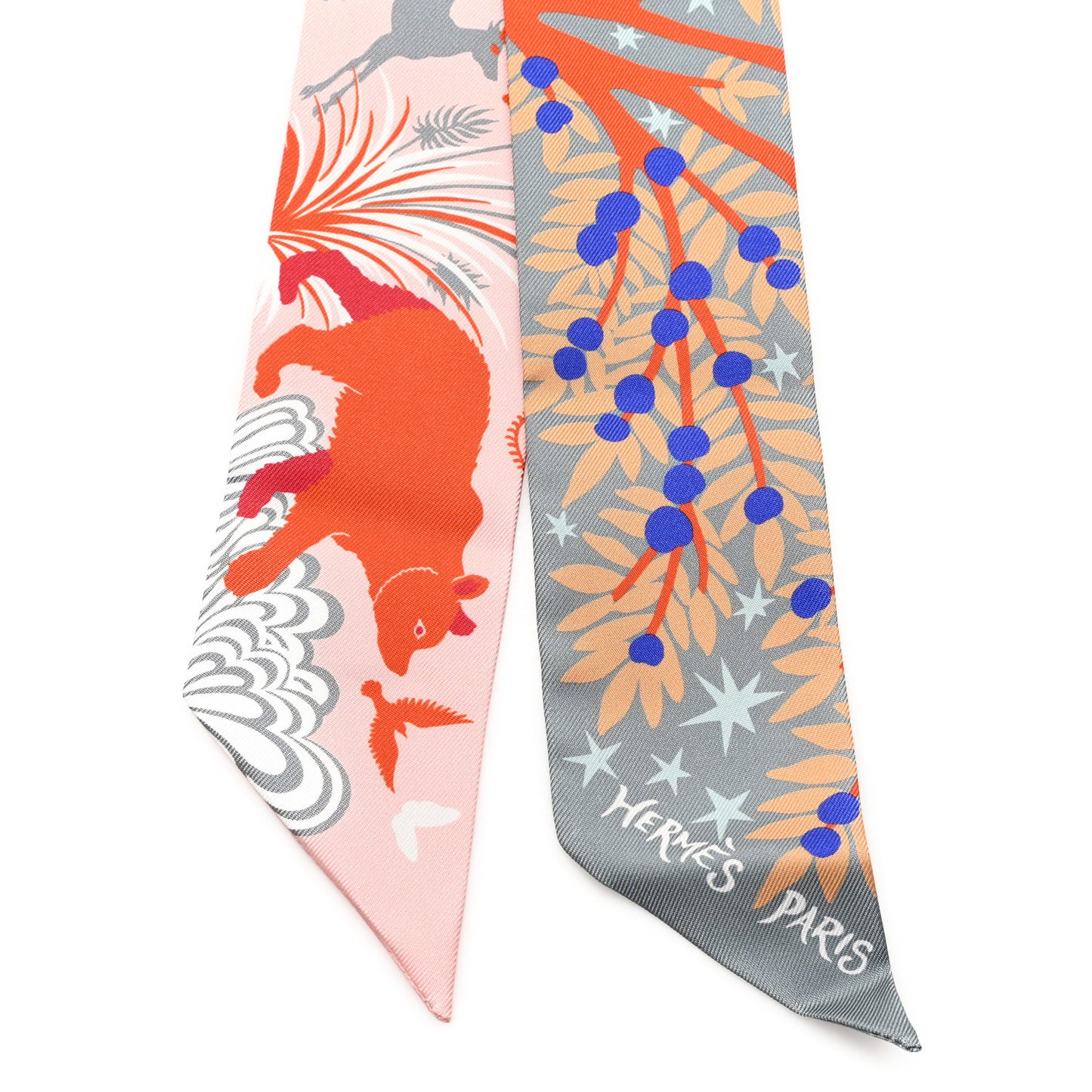 Silk Le Charme D Orphee Twilly Gris Acier Rose Poudre