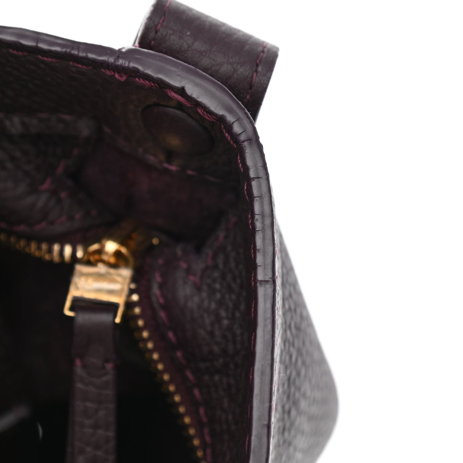 Delvaux Taurillon Pin Daily Surpique Bucket Deep Amethyst 10 of 11