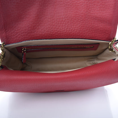 Chloe Grained Calfskin Medium Sally Flap Bag Red 5 of 12