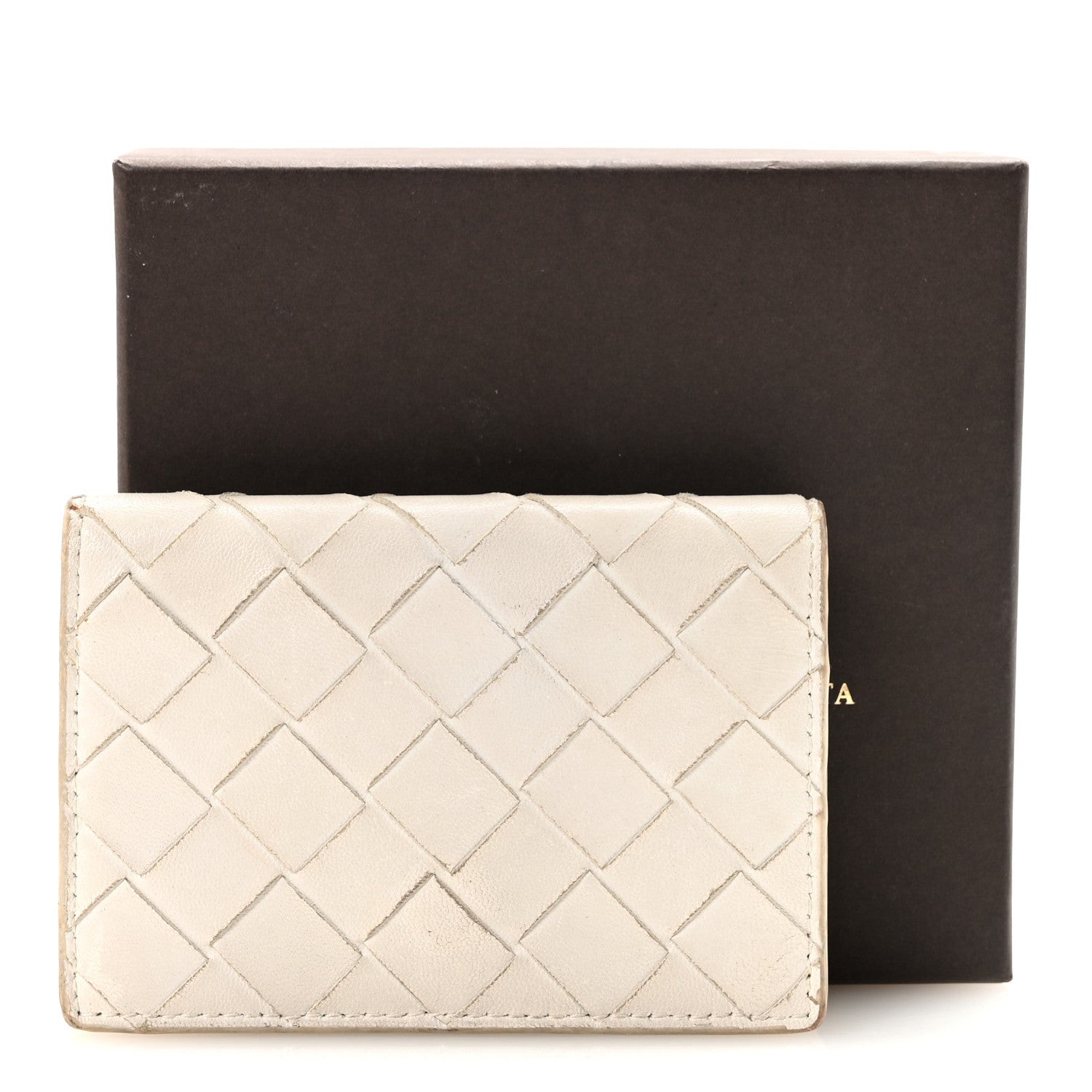 Bottega Veneta Nappa Intrecciato Card Holder White 7 of 7