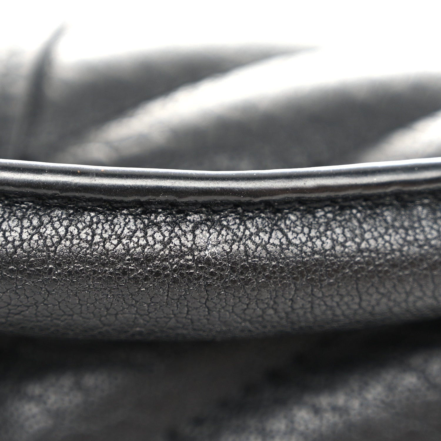 Saint Laurent Sheepskin Matelasse Chevron Monogram Medium College Bag Black 12 of 12