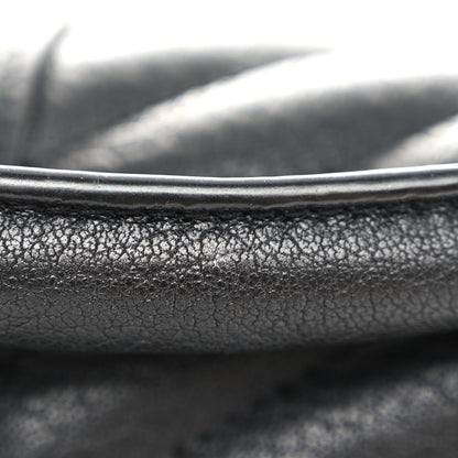 Saint Laurent Sheepskin Matelasse Chevron Monogram Medium College Bag Black 12 of 12