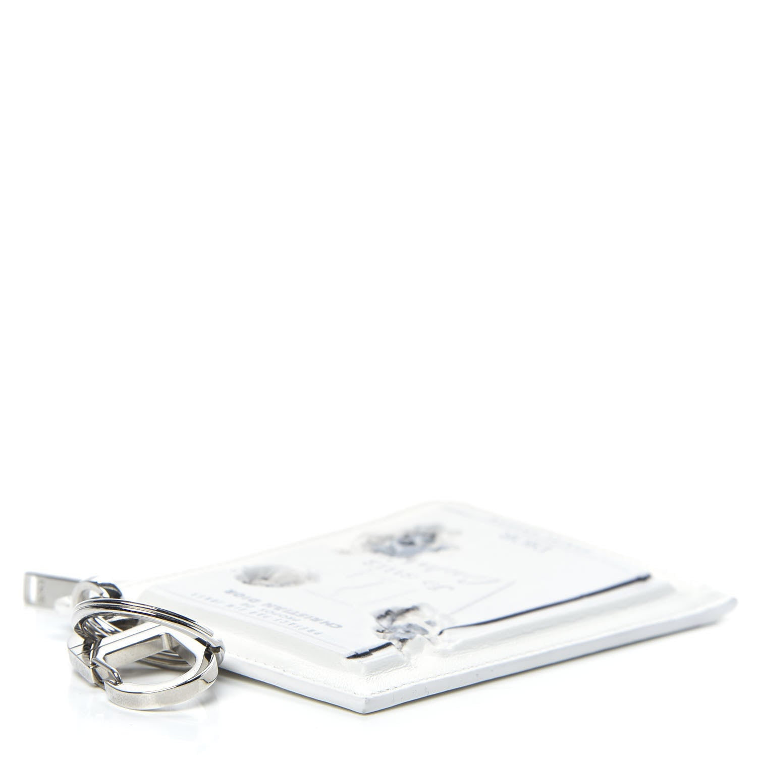 Christian Dior X DANIEL ARSHAM Grained Calfskin Zip Charm White 4 of 9