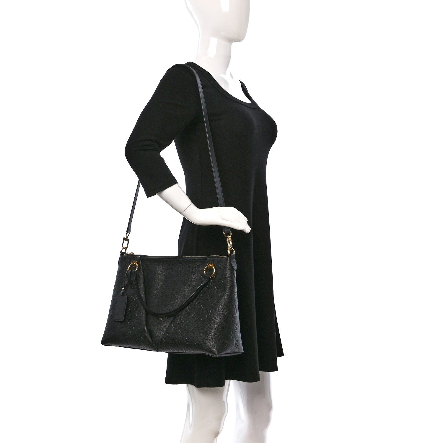 Louis Vuitton Empreinte V Tote MM Black 2 of 8