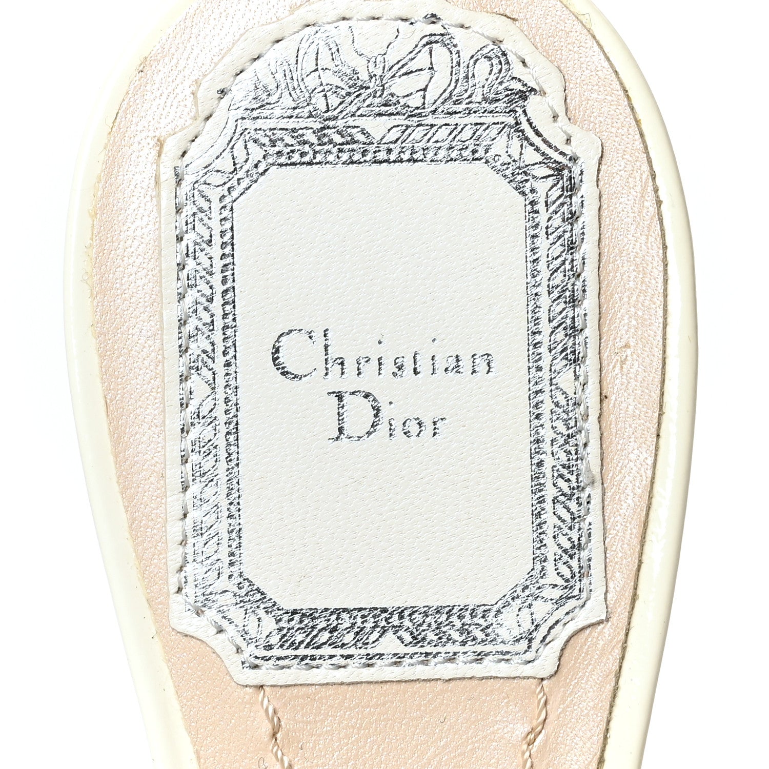 Christian Dior Patent Ankle Wrap Flats 36 White 8 of 8