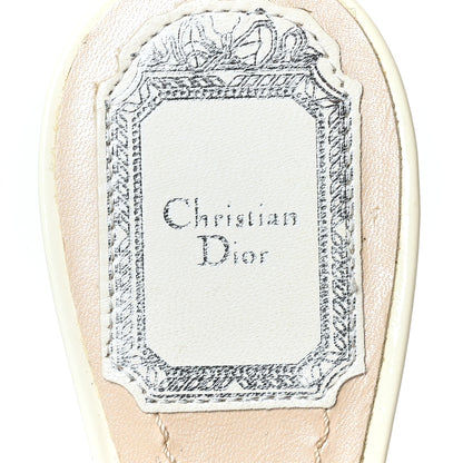 Christian Dior Patent Ankle Wrap Flats 36 White 8 of 8