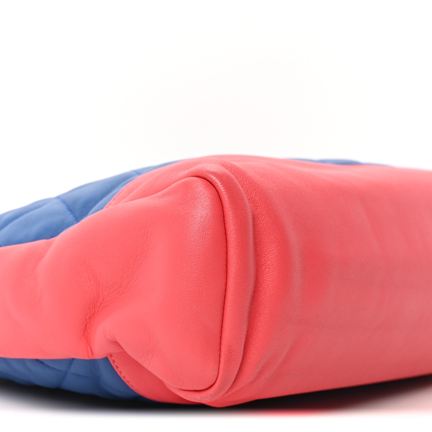 Chanel Lambskin Quilted Large 31 Shopping Bag Blue Red 9 of 10