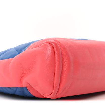 Chanel Lambskin Quilted Large 31 Shopping Bag Blue Red 9 of 10