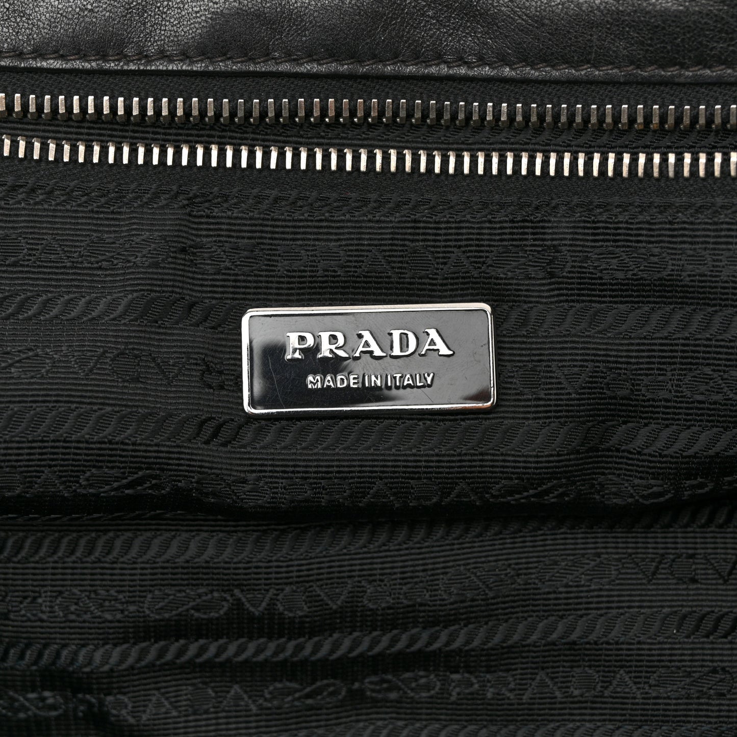 Tessuto Nylon Gaufre Tote Black