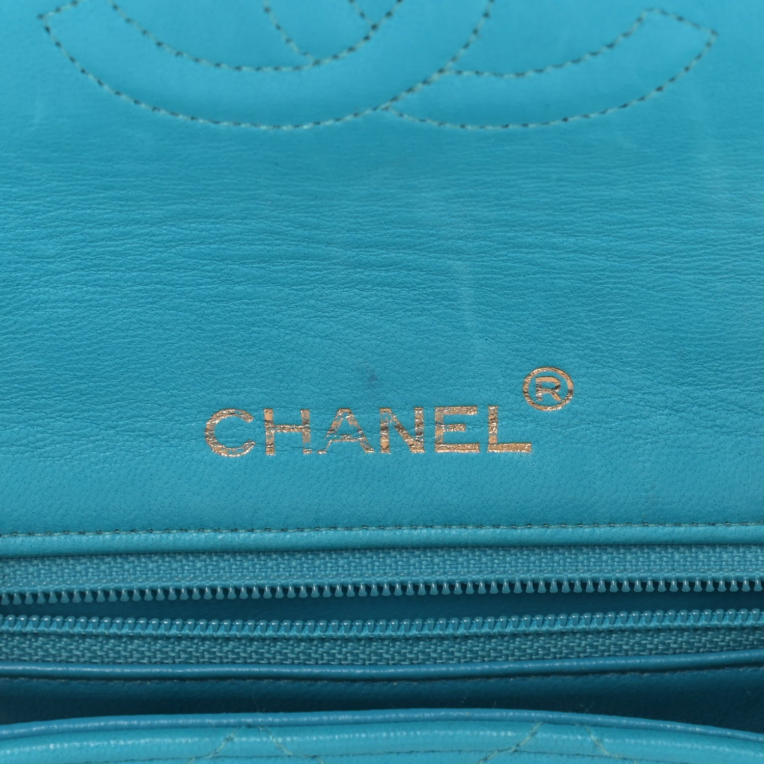 Chanel Lambskin Quilted Mini Square Flap Blue 5 of 11