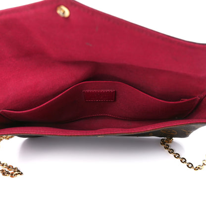 Louis Vuitton Monogram Pochette Felicie Chain Wallet Fuchsia 5 of 12