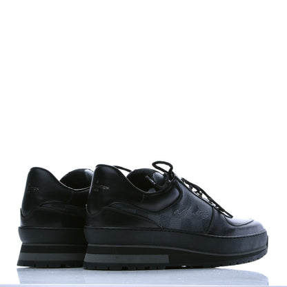 Louis Vuitton Calfskin Damier Graphite Mens Harlem Sneakers 10 Black 3 of 10