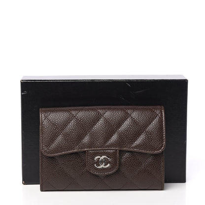 Chanel Caviar Quilted Small Flap Wallet Brown 8 of 8