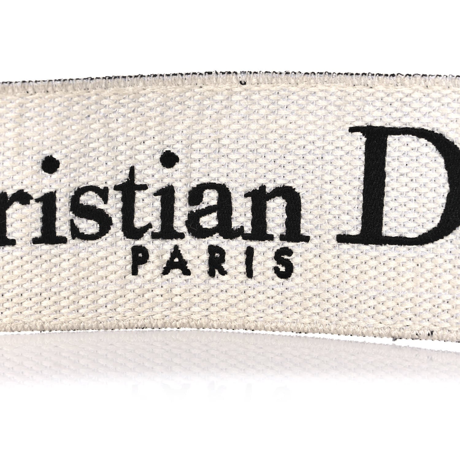 Christian Dior Canvas Embroidered Shoulder Strap Black Ultramatte 5 of 5