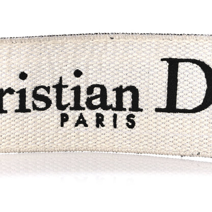 Christian Dior Canvas Embroidered Shoulder Strap Black Ultramatte 5 of 5