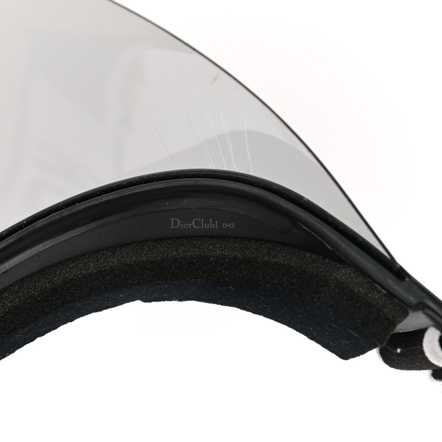 Christian Dior Mirrored DiorClub1 Sun Visor Black 8 of 10