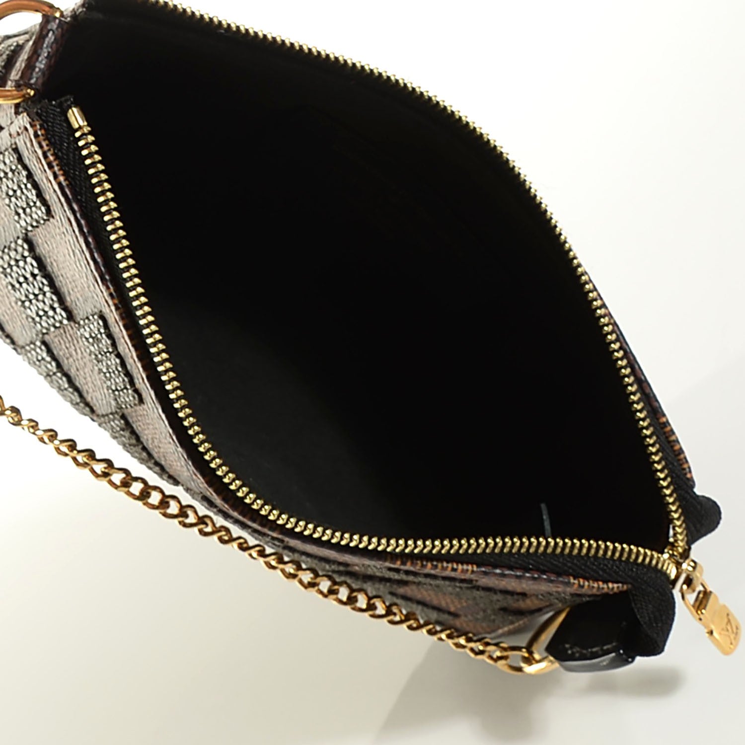 Louis Vuitton Damier Paillettes Mini Pochette Accessories Black 4 of 6