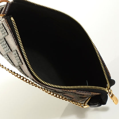Louis Vuitton Damier Paillettes Mini Pochette Accessories Black 4 of 6