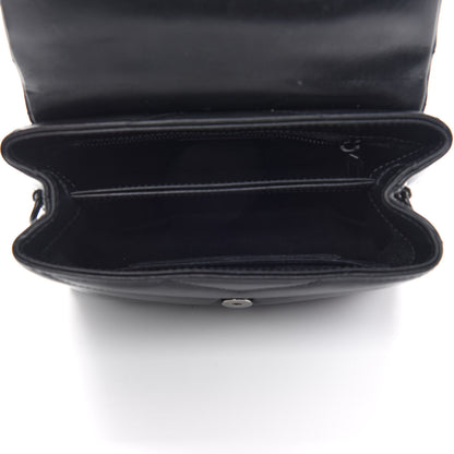 Saint Laurent Calfskin Y Quilted Monogram Toy Loulou Crossbody Bag Black 5 of 10