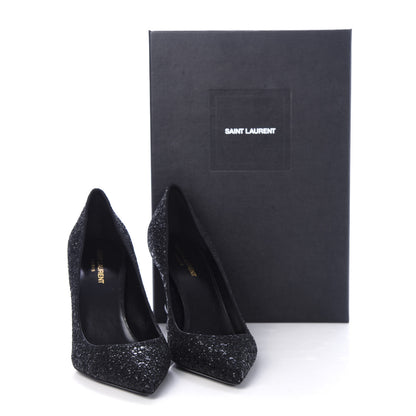 Saint Laurent Glitter Opyum 85 Pumps 40 Black 11 of 11