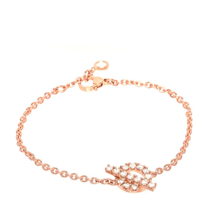 Hermes 18K Rose Gold Diamond Finesse Bracelet XS 1 of 6