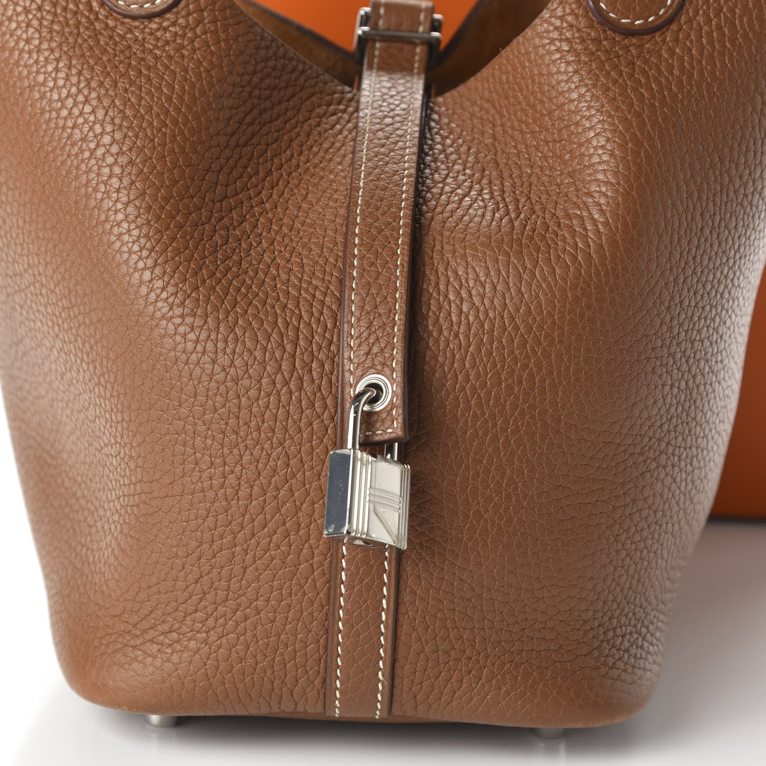 Hermes Taurillon Clemence Picotin Lock 18 PM Gold 9 of 10