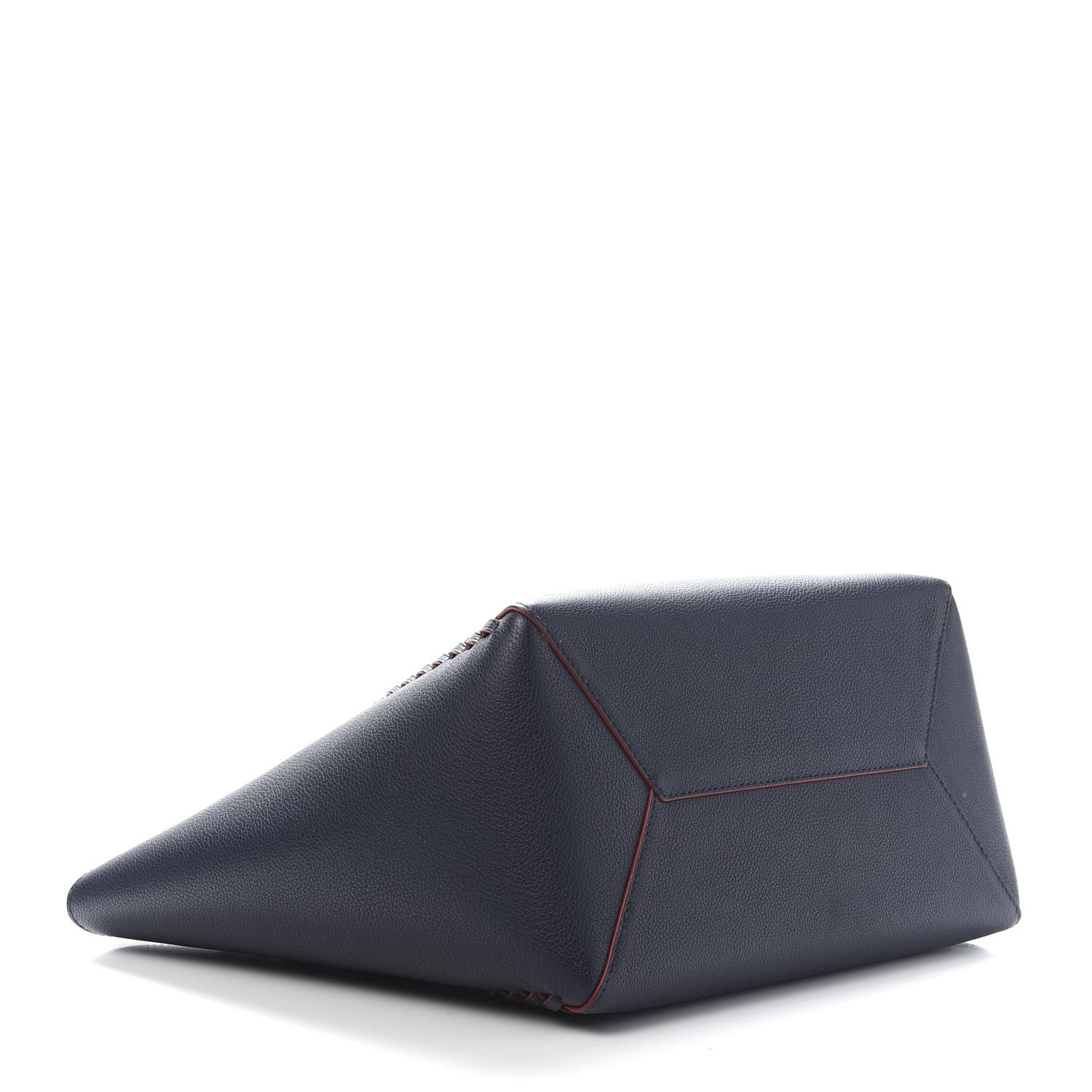 Louis Vuitton Calfskin Braided Lockme Cabas Marine Rouge 4 of 13