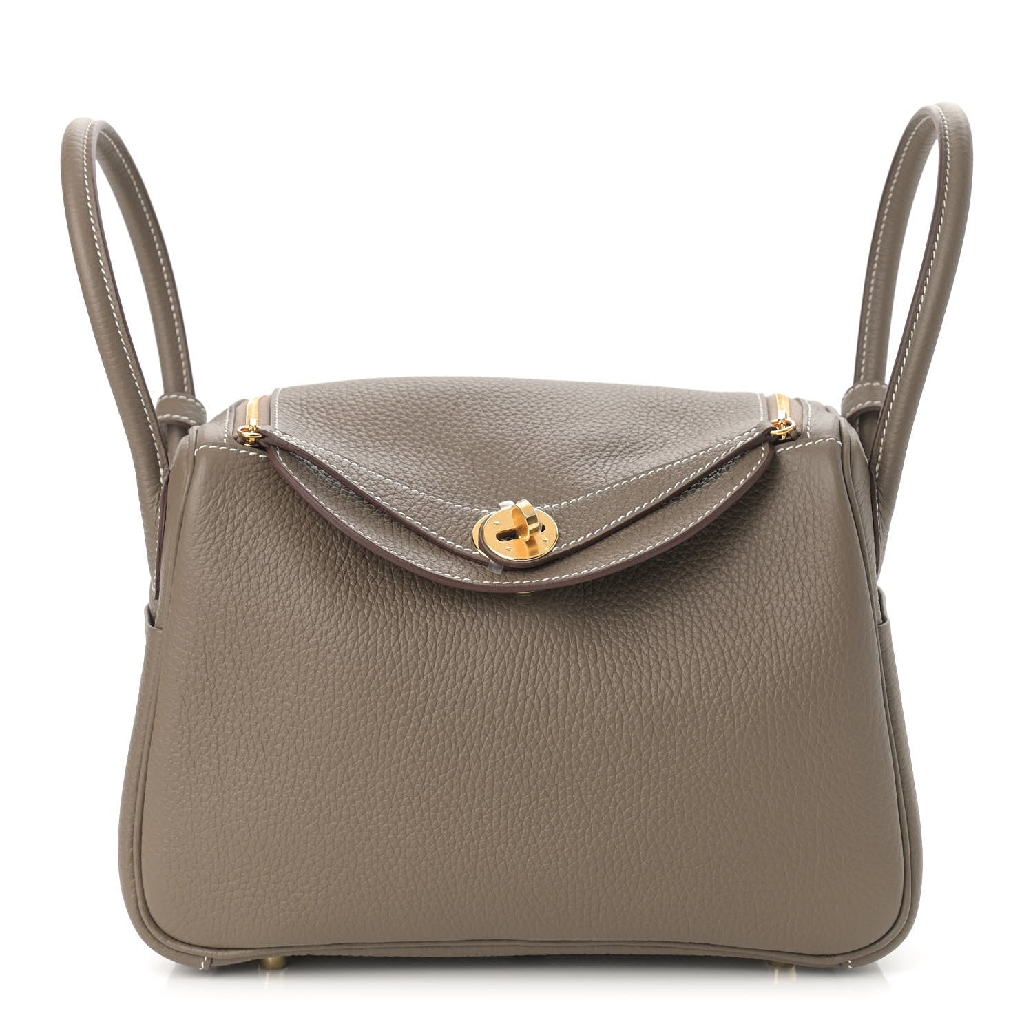 Hermes Taurillon Clemence Lindy 26 Etoupe 1 of 9