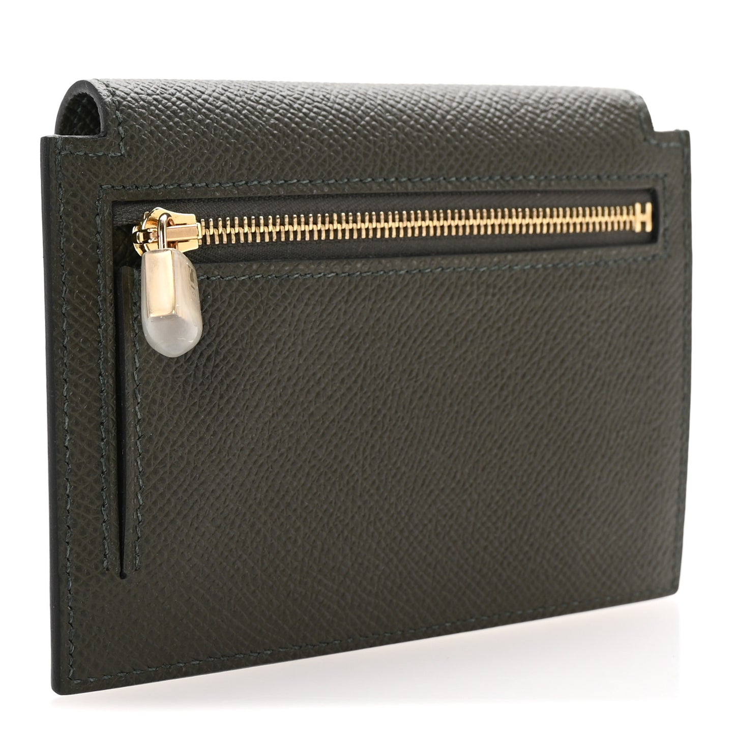 Epsom Kelly Pocket Compact Wallet Vert De Gris