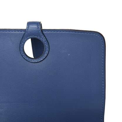 Hermes Togo Dogon Compact Wallet Bleu Brighton 11 of 12
