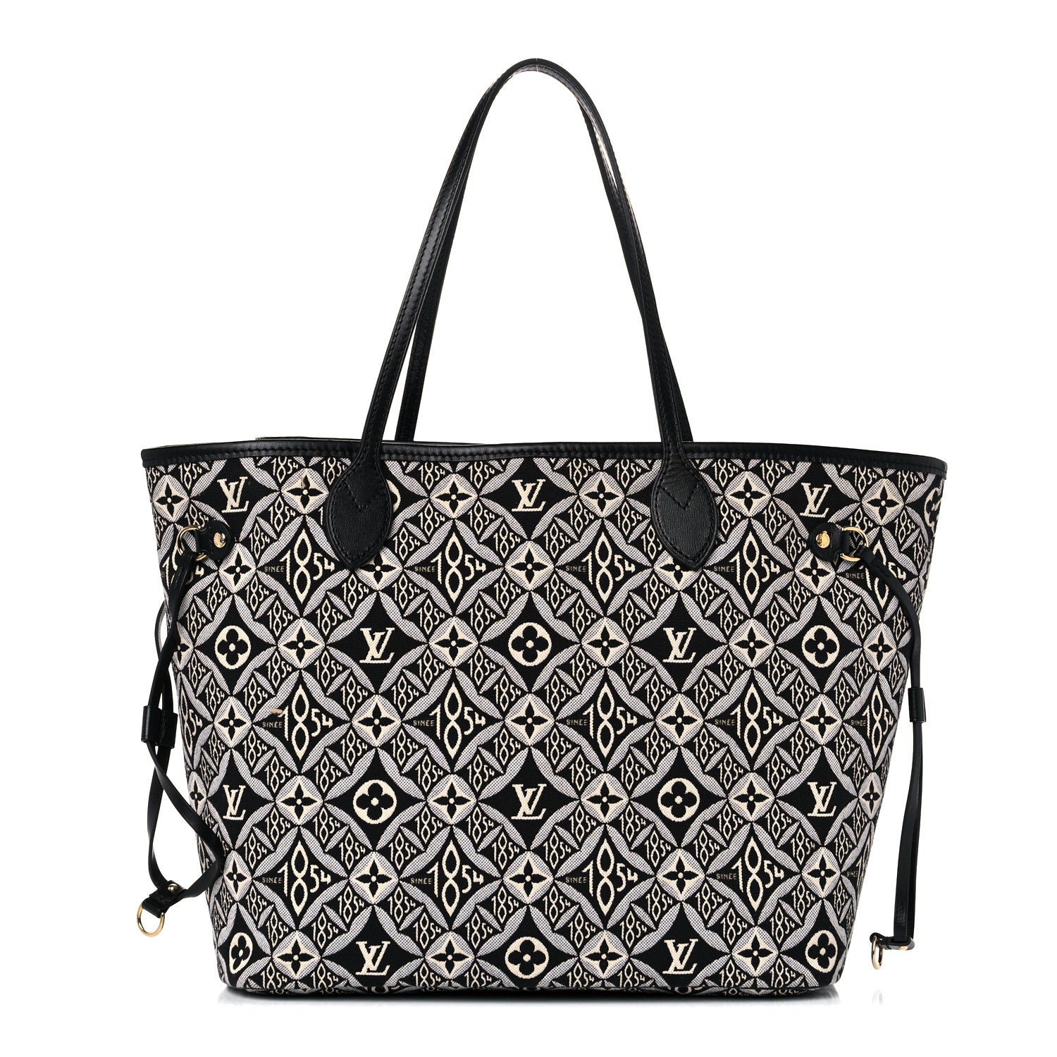 Louis Vuitton Jacquard Since 1854 Neverfull MM Grey 1 of 12
