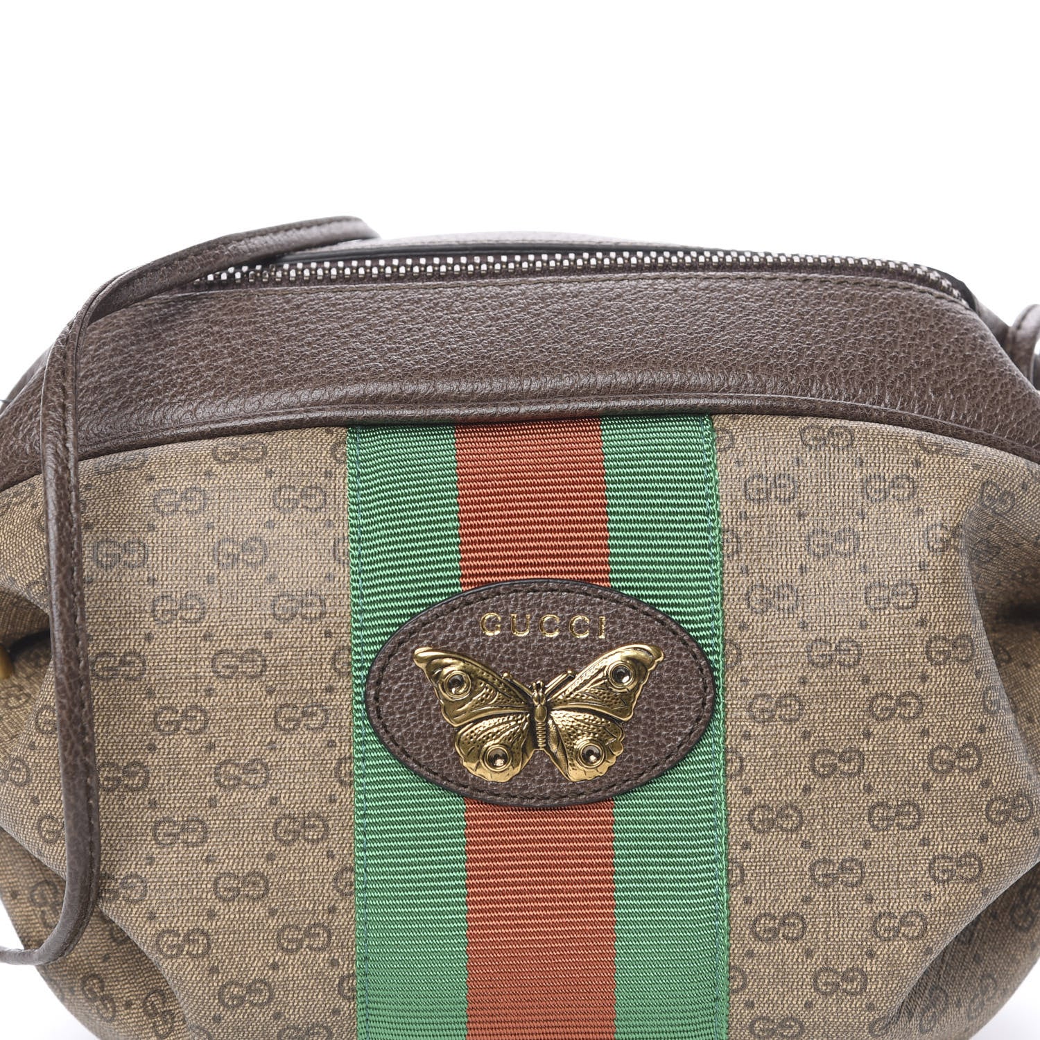 Gucci Mini Vintage GG Supreme Monogram Web Butterfly New Candy Crossbody Beige New Acero 7 of 9