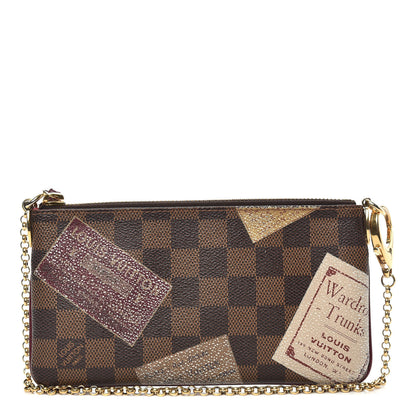 Louis Vuitton Damier Ebene Trunks Labels Pochette Milla MM 1 of 11