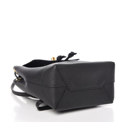 Louis Vuitton Calfskin Lockme Mini Backpack Black 4 of 6