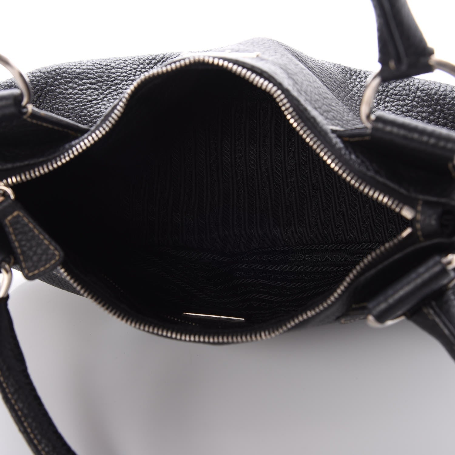 Prada Vitello Daino Box Hobo Nero Black 5 of 7