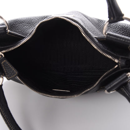 Prada Vitello Daino Box Hobo Nero Black 5 of 7