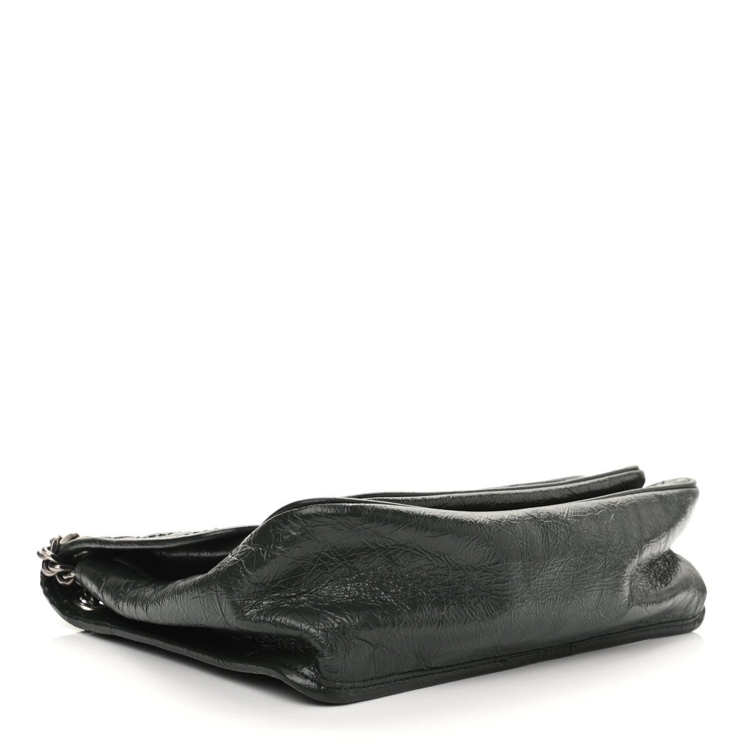 Saint Laurent Crinkled Calfskin Matelasse Monogram Medium Niki Chain Satchel Military Olive 3 of 11