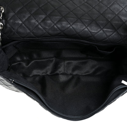 Chanel Calfskin Quilted XXL Travel Flap Bag Black 5 of 10