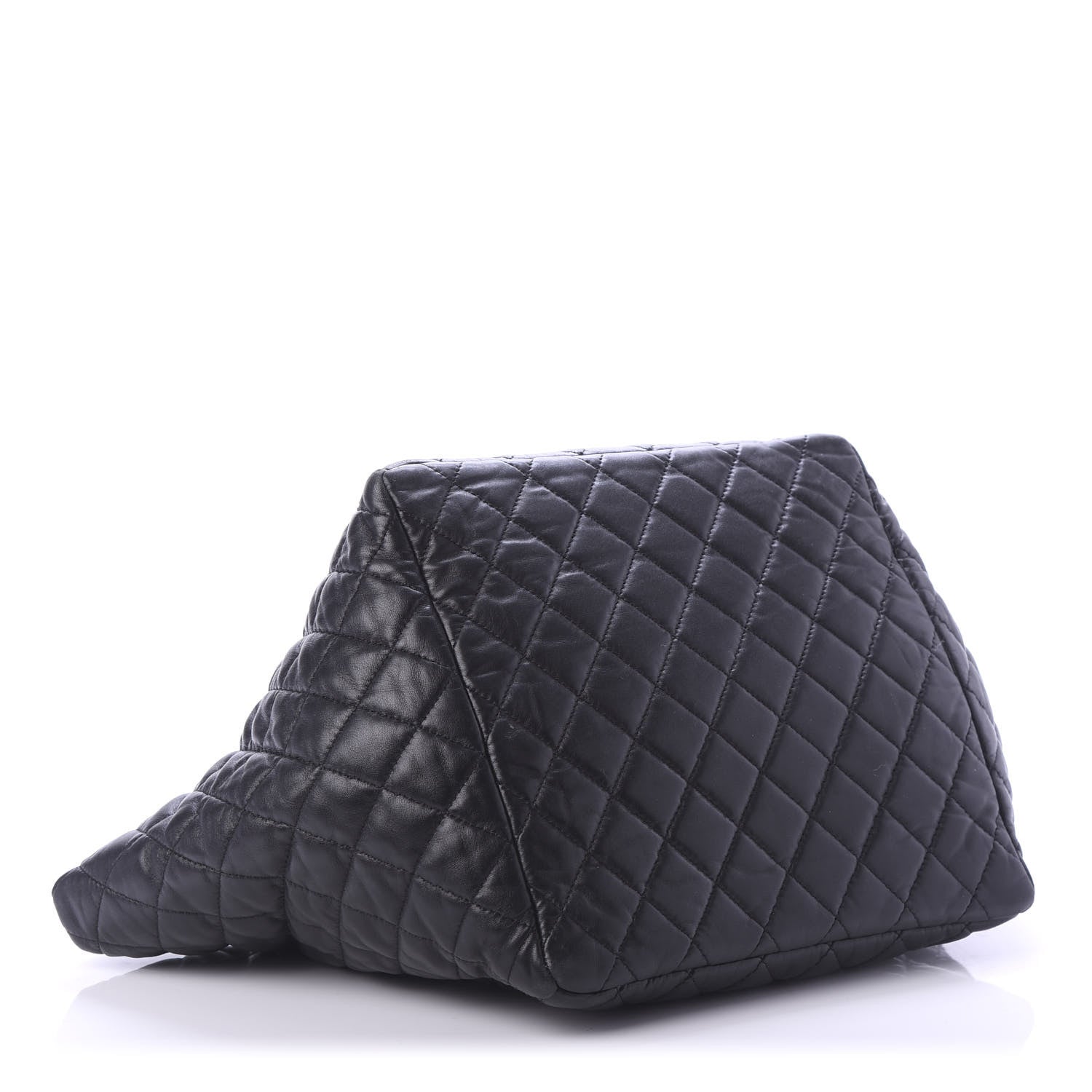 Chanel Lambskin Quilted Week End on Mars Tote Black 4 of 11