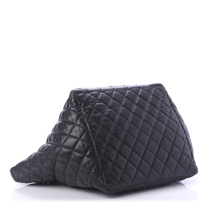 Chanel Lambskin Quilted Week End on Mars Tote Black 4 of 11