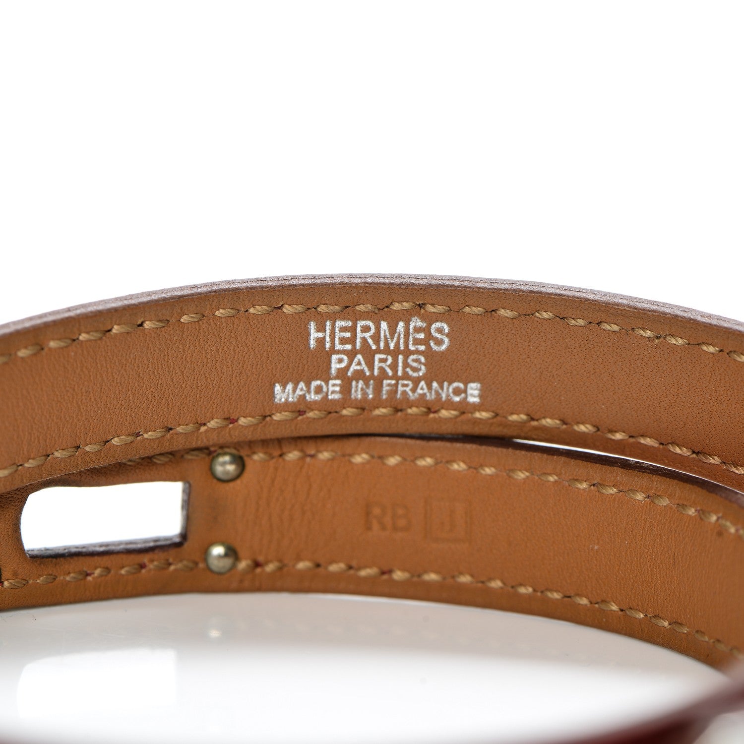 Hermes Chamonix Kelly Double Tour Bracelet S Rouge Garance 4 of 7