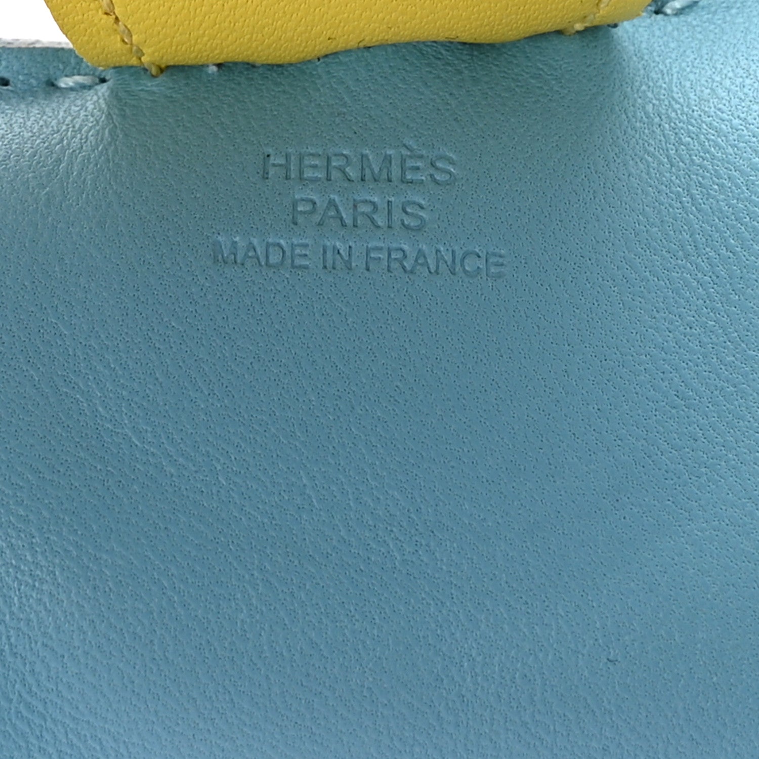 Hermes Milo Lambskin Grigri Rodeo Horse Bag Charm GM Bleu Celeste Lime Malachite 3 of 4