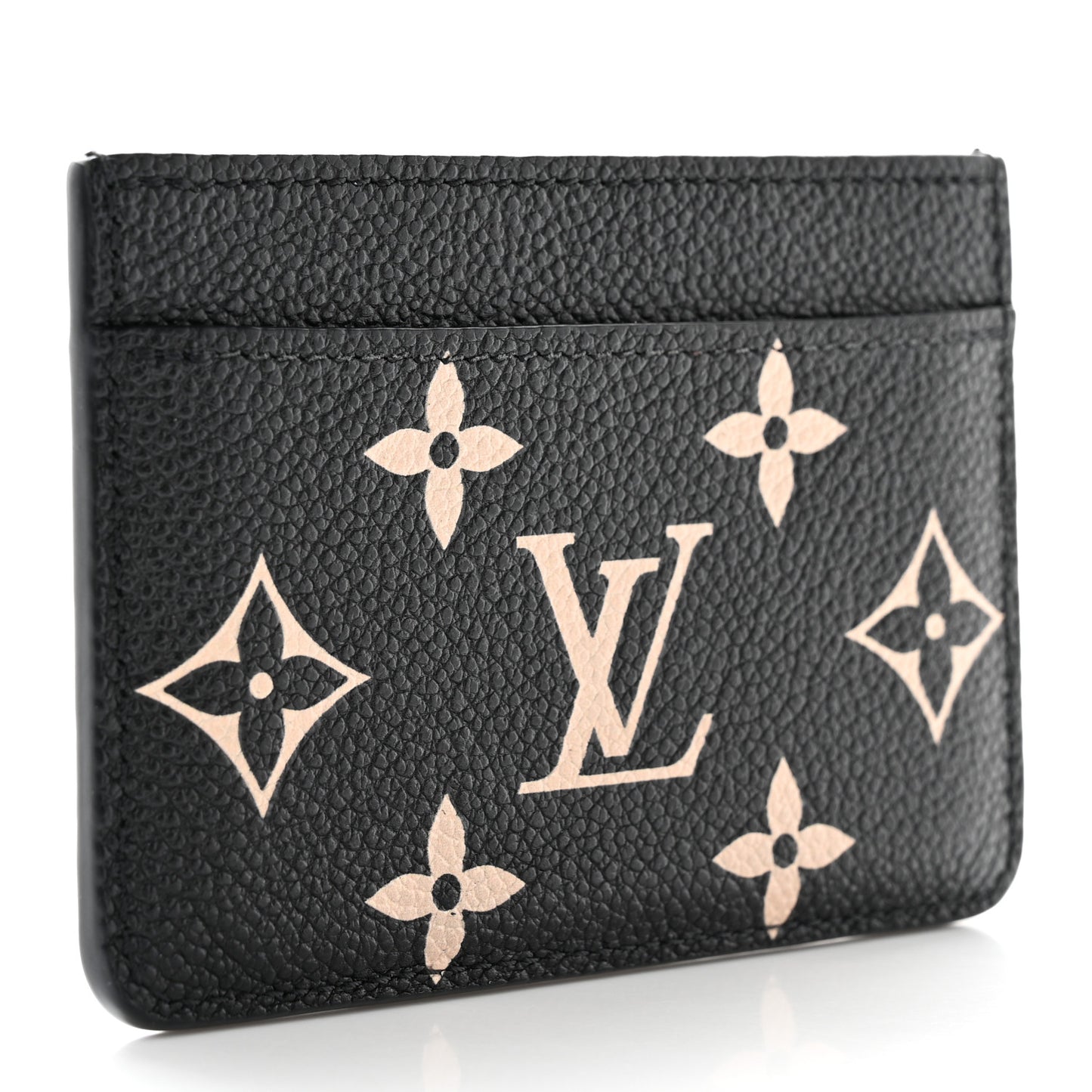 Empreinte Card Holder Black Beige