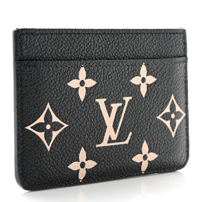 Louis Vuitton Empreinte Card Holder Black Beige 3 of 6
