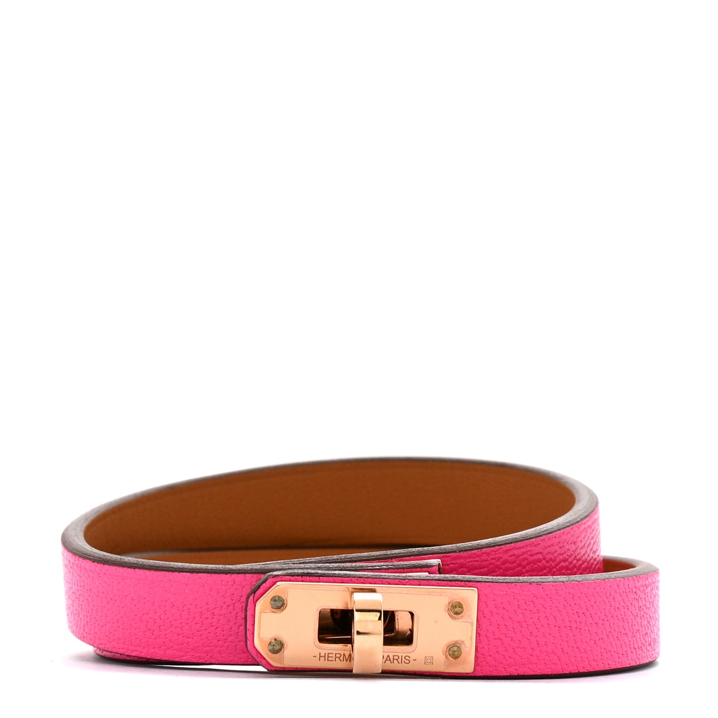 Chevre Chamkila Mini Kelly Double Tour Bracelet T2 Rose Pop
