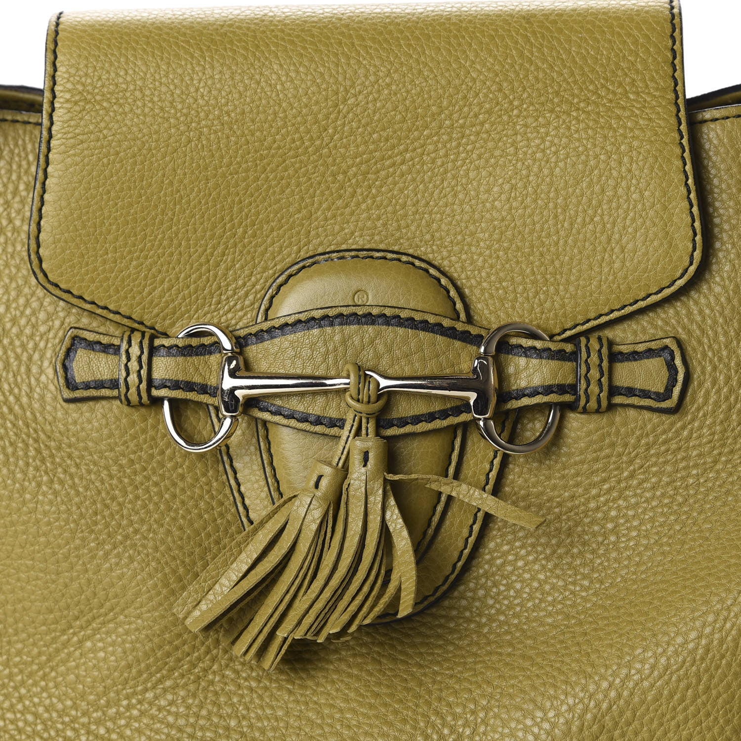 Gucci Calfskin Medium Emily Shoulder Bag Green 10 of 10
